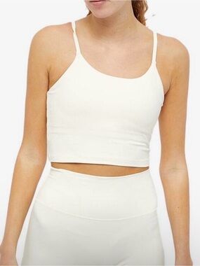 Adanola White Cropped Tank Top
